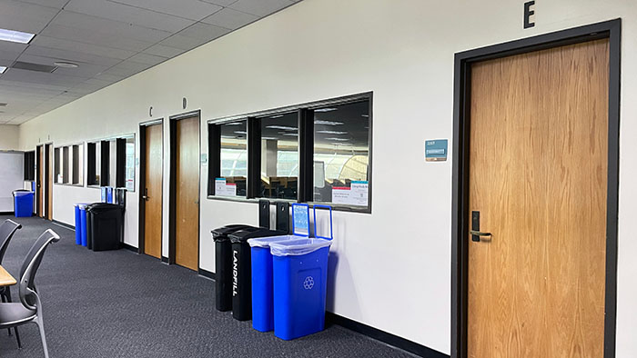 Group study rooms in the After-Hours study area